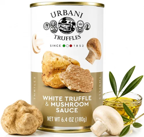 Urbani Truffles, Salsa de trufas blancas y champiñones - Fusión gourmet italiana | Ideal para pasta, pescado y carnes a la parrilla | Calidad