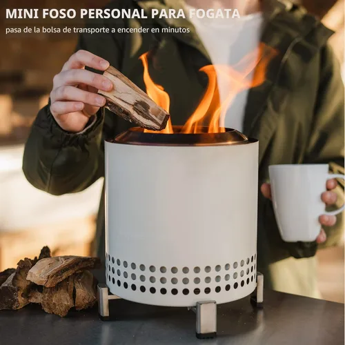 Miniatura 8 de Solo Stove Mesa, Hoguera de Mesa de 5.1 Pulgadas con Soporte - Hoguera de Acero Inoxidable Sin Humo para Acampar, al Aire Libre y Patio - Hoguera