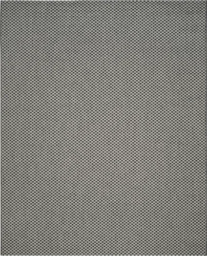 Miniatura 14 de SAFAVIEH Alfombra lavable al aire libre Courtyard Collection - 6'7" x 9'6", azul claro y gris claro, no desprende pelusa y fácil limpieza, ideal