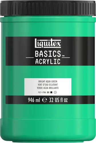 Miniatura 155 de Liquitex BASICS Pintura Acrílica, Botella de 400ml (13.5 oz), Blanco Titanio Titanio Blanco