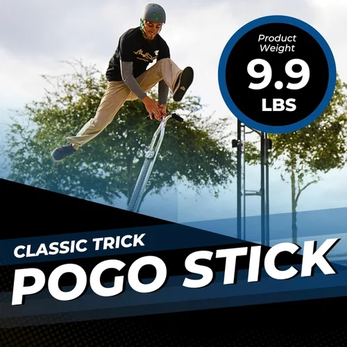 Miniatura 2 de Flybar Super Pogo Stick para niños y adultos de 14+ años – Resorte fuerte para trucos y saltos altos – Marco de acero con estribos reforzados – Palo