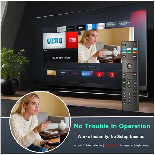 Miniatura 4 de Luyeper Repuesto para control remoto Vizio Smart TV, control remoto XRT136 para todos los televisores Vizio D, V, M, P, PX, E Series