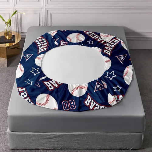 Miniatura 5 de QOOMO Sábanas de béisbol, sábanas deportivas para niños y adolescentes, bolsillo profundo de 16 pulgadas, juego de 4 piezas, tamaño individual