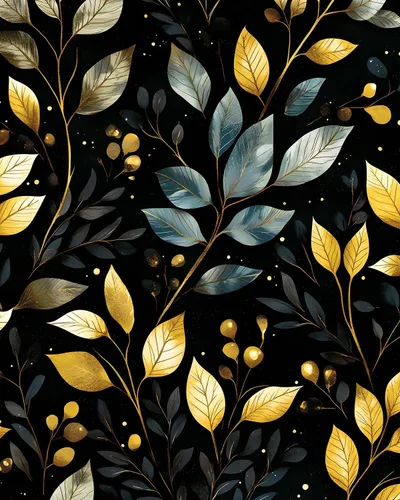 Miniatura 12 de BOKEBEVE Papel Pintado Vintage de Despegar y Pegar Hojas Papel de Contacto Oro Negro Floral para Estante de Libros Forro de Cajón Amigable