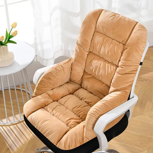 Miniatura 12 de Cojín para silla de escritorio con respaldo alto, almohadilla de asiento para silla de oficina con parte inferior antideslizante para oficina