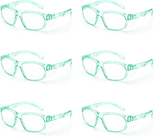 Miniatura 41 de ProtectX Elegantes gafas de seguridad antivaho y resistentes a los arañazos, gafas de protección UV, lentes de bloqueo de luz azul para hombres