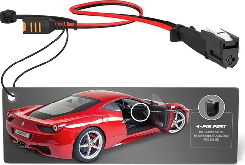 Miniatura 11 de JMR Adaptador para Ferrari 488 F8 California T Portofino 812 Roma GTC4Lusso FF F12 296 Compatible con CTEK (puerto magnético, con indicador)