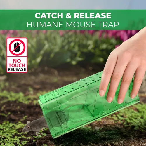 Miniatura 6 de Trampa Humana para Ratones Paquete de 2 - No Mata - Trampas para Ratones Vivos para Interiores para Uso Doméstico - Trampas Reutilizables