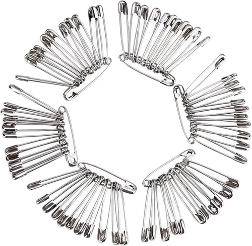 Miniatura 6 de Paquete de 1000 pasadores de seguridad pequeños (1-1/16 pulgadas, plateados) – Alfileres resistentes al óxido para ropa, pañales, costura, hijabs