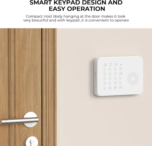 Miniatura 3 de Sistema de alarma PGST, sistemas inalámbricos de seguridad para el hogar con sensor de puerta expandible de bricolaje, detector de movimiento