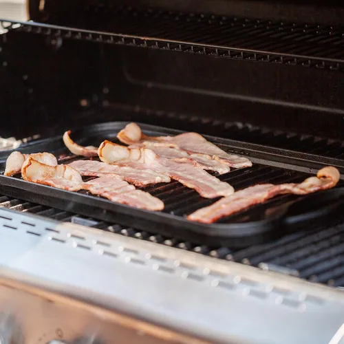Miniatura 7 de Plancha reversible de hierro fundido 2 en 1 para parrilla de gas, sartén superior plana para estufa de gas, sartén superior para horno pre-sazonado