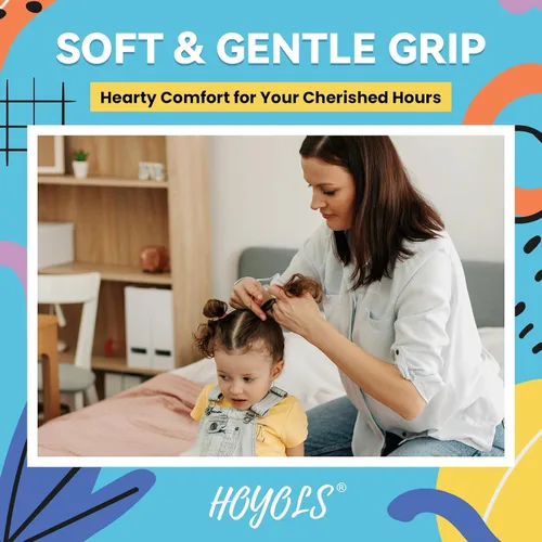 Miniatura 6 de HOYOLS Mini ligas elásticas para el pelo para niños pequeños, bandas de goma para coleta de caballo, para bebés y niñas (multicolor), TPU 1500 6.