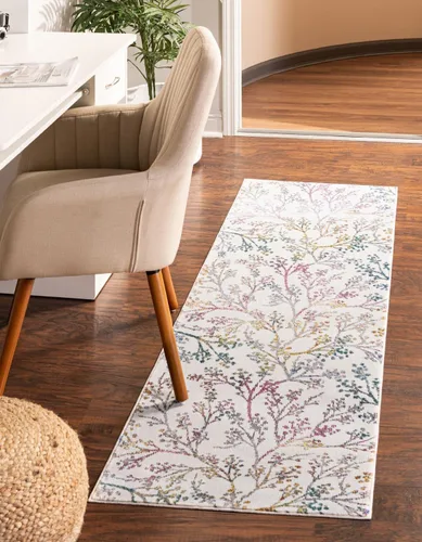 Miniatura 22 de Unique Loom Blossom Collection - Alfombra de área Yoshino (2' x 3' 1", rectangular, azul/verde)
