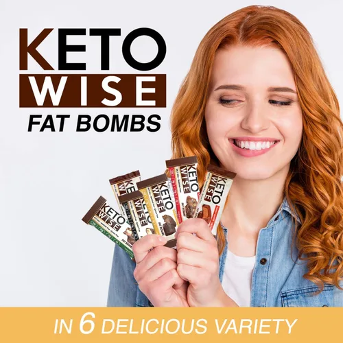 Miniatura 7 de Keto Wise Fat Bombs - Hecho con aceite MCT que contiene chocolate, bajo en grasa, bajo en carbohidratos y apto para dieta cetogénica, 0.28 oz