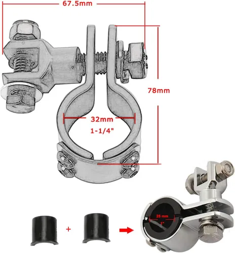 Miniatura 2 de Estriberas de motocicleta Estriberas de aluminio
