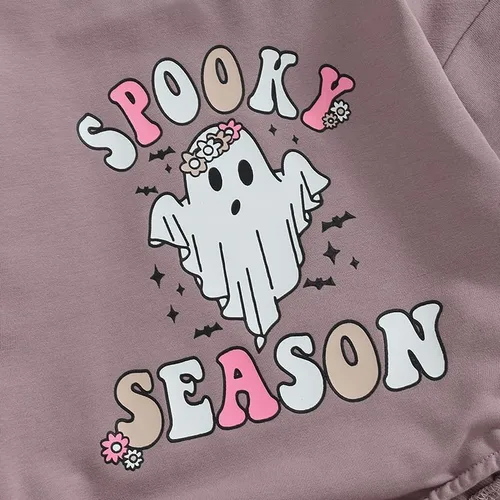 Miniatura 4 de FYBITBO Traje de Halloween para recién nacido, niña y niño, espeluznante temporada, mameluco con burbujas para otoño, Halloween, ropa de bebé