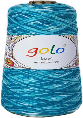 Miniatura 16 de golo Hilo de cono de lana para tejer 8.8oz 400yd 100% hilo de lana para tejer a mano 401-Blanco
