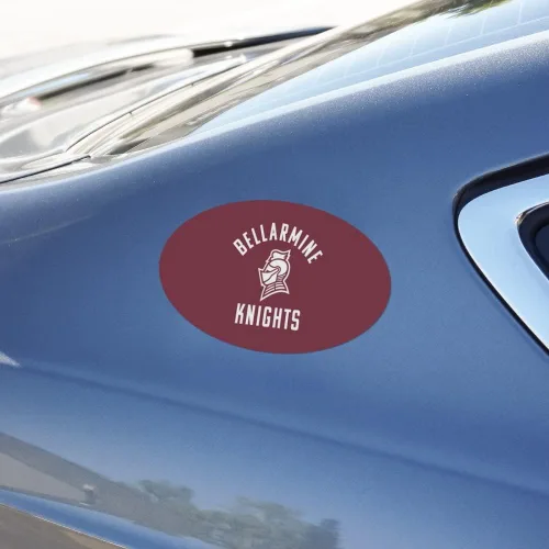 Miniatura 3 de GRAPHICS & MORE Bellarmine University Knights Logo Automotive Car Refrigerador Locker Vinilo Euro Oval Imán