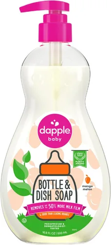 Miniatura 15 de Repuesto para líquido para lavar platos y botellas de bebé Dapple, sin fragancia, 34 onzas líquidas, DP-035B, 2