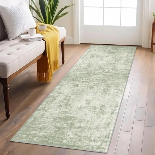 Miniatura 45 de Lansny Alfombra pequeña abstracta de 2 x 3 pies, alfombra de entrada, alfombra lavable para puerta de entrada, alfombra lavable antideslizante