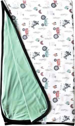Miniatura 74 de Copper Pearl Manta de bebé jumbo de 3 capas: edredones suaves para niños y niñas Transpirable, acogedora manta para niños pequeños Edredón