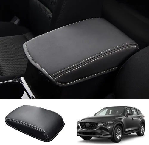 Miniatura 10 de Funda de consola central CX-5 2017-2025 para Mazda CX-5 (Sport/Touring/Carbon Edition/Grand Touring/2.5/2.5 S), funda de cuero para reposabrazos
