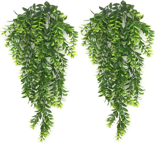 Miniatura 22 de CATTREE Vid colgante artificial, hojas de hiedra sintética, plantas de plástico, plantas de hojas falsas, plantas de hojas artificiales, resistentes