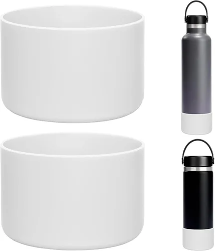 Miniatura 8 de 2Pack Silicone Boot Covers Compatible with Hydro Flask Wide Mouth 20/24oz,Standard Mouth18/ 21/24oz,24oz Travel&2-20oz Water Bottles 2.75-2.85