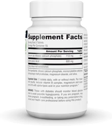 Miniatura 3 de Source Naturals Ácido alfa lipoico, protección antioxidante de liberación temporal* - 300 mg - 30 tabletas veganas