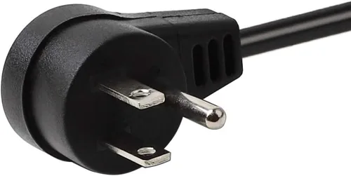 Miniatura 4 de Cable adaptador de enchufe de ángulo recto (ángulo abajo) de 15 amperios a 20 amperios, listado por UL, 14 AWG (1 pie), NEMA 5-15P a 5-15/20R