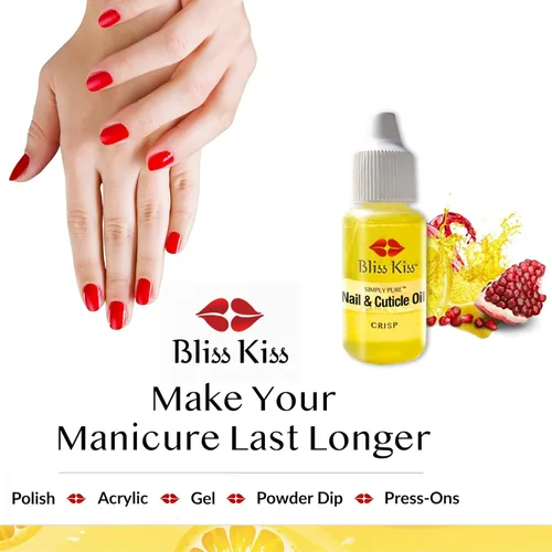 Miniatura 7 de Aceite para cutículas y uñas Bliss Kiss Simply Pure, 0.5 onzas, claro