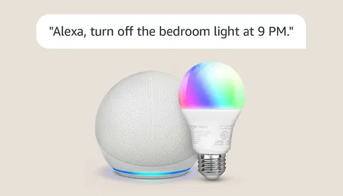 Miniatura 8 de Echo Dot con bombilla inteligente de color Amazon Basics