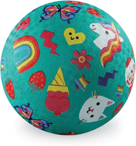 Miniatura 18 de Crocodile Creek Pelota de Patio de Juegos – Pelota de goma duradera para niños de 3 años en adelante – Pelota inflable que rebota para kickball, Pez