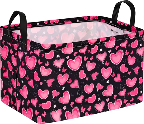 Miniatura 23 de MAIZMZ Cesta de almacenamiento rectangular vacía, organizador de almacenamiento impermeable de béisbol, cestas plegables con asas para mujeres