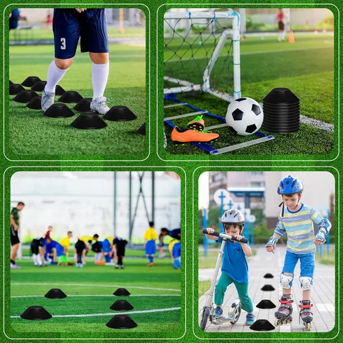 Miniatura 7 de 12 piezas mini conos de fútbol para deporte agilidad disco conos de fútbol entrenamiento para ejercicios de agilidad deportes fútbol fútbol