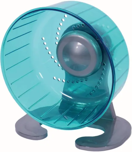 Miniatura 7 de Petest Rueda de ejercicio para hámster, ruedas giratorias silenciosas, diámetro de 6.7 pulgadas, color verde
