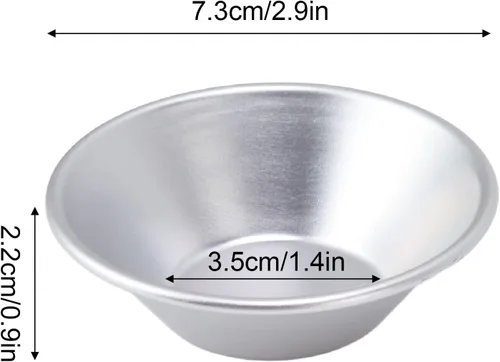 Miniatura 3 de 25 moldes para tartas de huevo para hornear, mini moldes para hornear, taza de lata Puto para hornear, magdalenas, cupcakes, galletas, molde