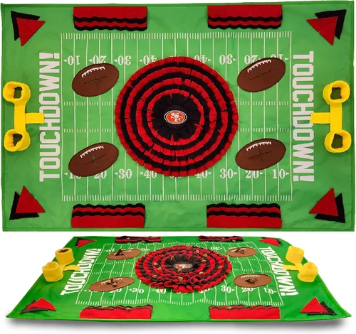 Miniatura 10 de NFL Pittsburgh Steelers - Tapete de olfato para perros, comedero lento interactivo para mascotas, diseño de campo de fútbol, juguete de rompecabezas