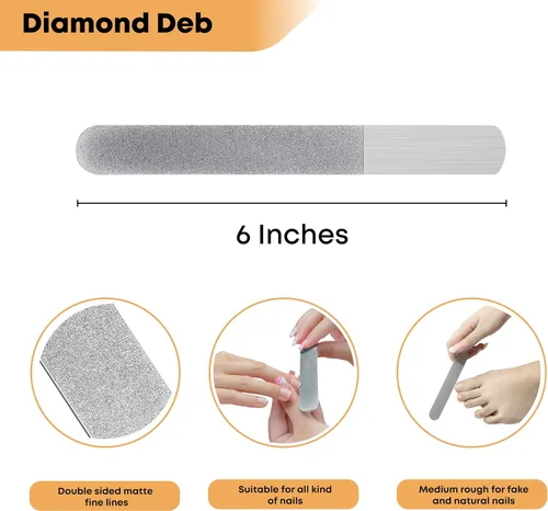 Miniatura 6 de Stellmacher - Cortaúñas para los pies, kit profesional de cuidado de uñas con cortaúñas de acero inoxidable, kit de manicura y pedicura de 4 piezas