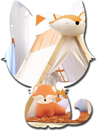 Miniatura 9 de Lindo espejo acrílico con diseño de oso antiarañazos, irrompible, inastillable, HD templado, espejos decorativos de pared para el hogar, oficina