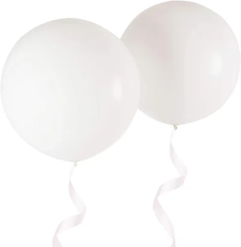 Miniatura 20 de Globos redondos gigantes de 36 pulgadas, paquete de 6 globos de látex negros para sesiones de fotos, bodas, baby shower, decoraciones de fiesta