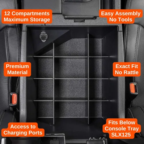 Miniatura 4 de Vehicle OCD - Divisor de consola central y organizador de bandejas para Toyota Tundra (2014-2021) - Fabricado en Estados Unidos