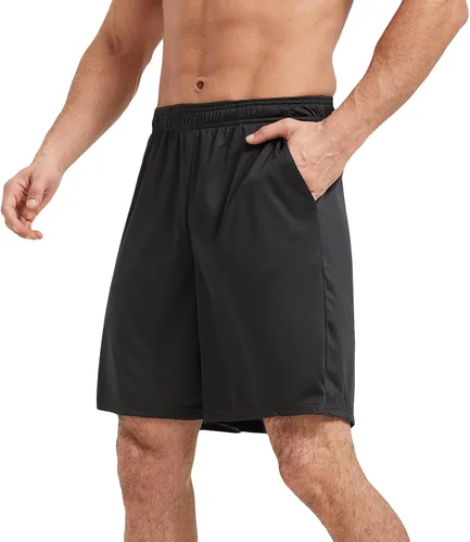 Miniatura 2 de Paquete de 5 pantalones cortos deportivos para hombre con bolsillos, secado rápido, pantalones cortos de entrenamiento para correr para hombre