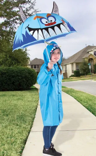 Miniatura 2 de Cloudnine MonsterUmbrella - Paraguas para niños, tamaño completo, Azul, Moderno