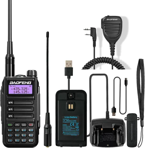 Miniatura 17 de BAOFENG Walkie Talkie UV-16R USB-C 10W con cable de programación Radio bidireccional impermeable de largo alcance de doble banda Radio portátil