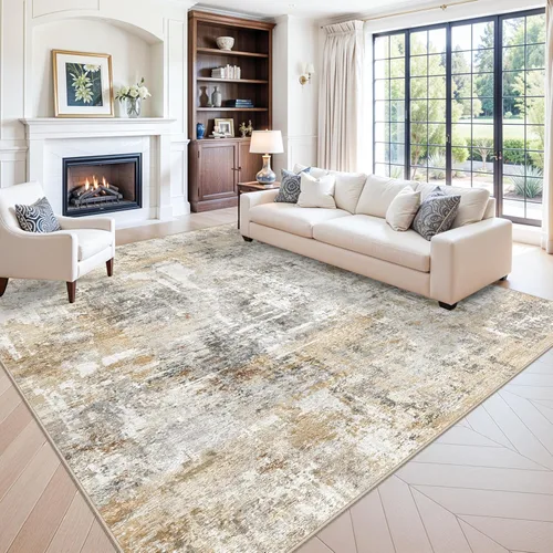 Miniatura 51 de Alfombra antideslizante lavable de 2 x 3 pies - Alfombra suave de pelo bajo para cocina, entrada y dormitorio - Tapete moderno para puerta