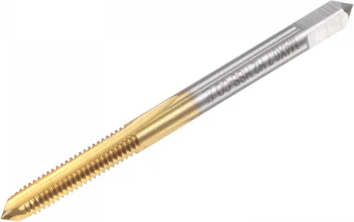 Miniatura 11 de uxcell Grifos de flauta rectos, M2 x 0.4 Mano izquierda métrica cubierta de titanio M35 cobalto de alta velocidad máquina de acero roscado roscado