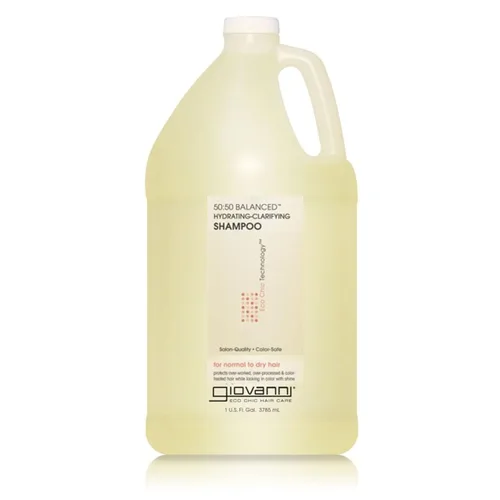 GIOVANNI ECO CHIC 50:50 Champú aclarante hidratante equilibrado – Deja el cabello equilibrado para cabello sobreprocesado, proporciona humedad y