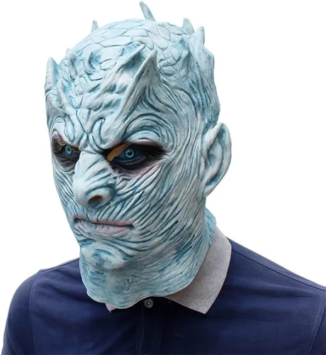 Miniatura 2 de Máscara novedosa de Halloween, Noches, King, Caminante blanco, máscara de fiesta, máscara de látex espeluznante para la cabeza para hombres