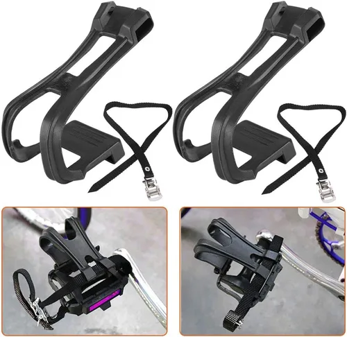 Miniatura 3 de VGEBY - Clip para dedos, correa de pedal, jaula antideslizante para pedal, engranaje fijo antideslizante para carretera de montaña